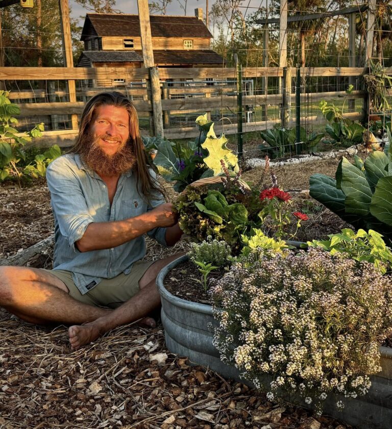 Happy Harvesting in the Crowley food forest